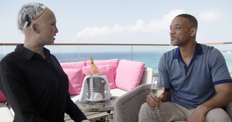 Amerikkalainen hip-hop -taiteilija Will Smith loukkasi robotti Sofiaa