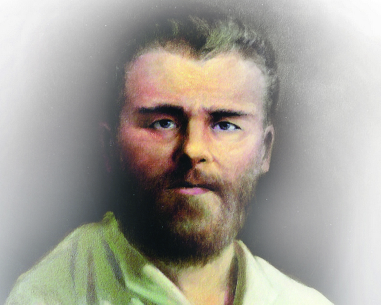 Armless ja jalkattomat venäläinen ikonimaalari Grigory Zhuravlev