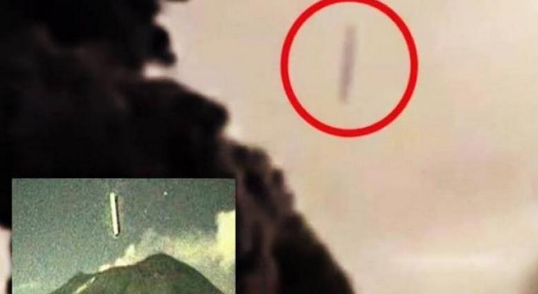 Sylinterimäinen valtava UFO lensi Popocatepetlin tulivuoren suuhun