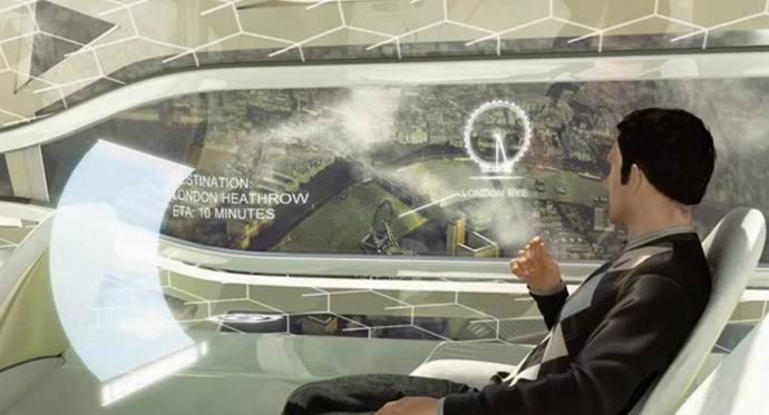 Eurooppalaiset ilma-alukset, joissa on interaktiiviset ikkunat