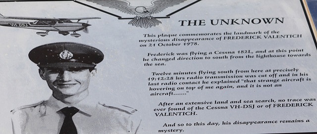 Frederick Valentich ja UFO: kuinka kokous päättyi?