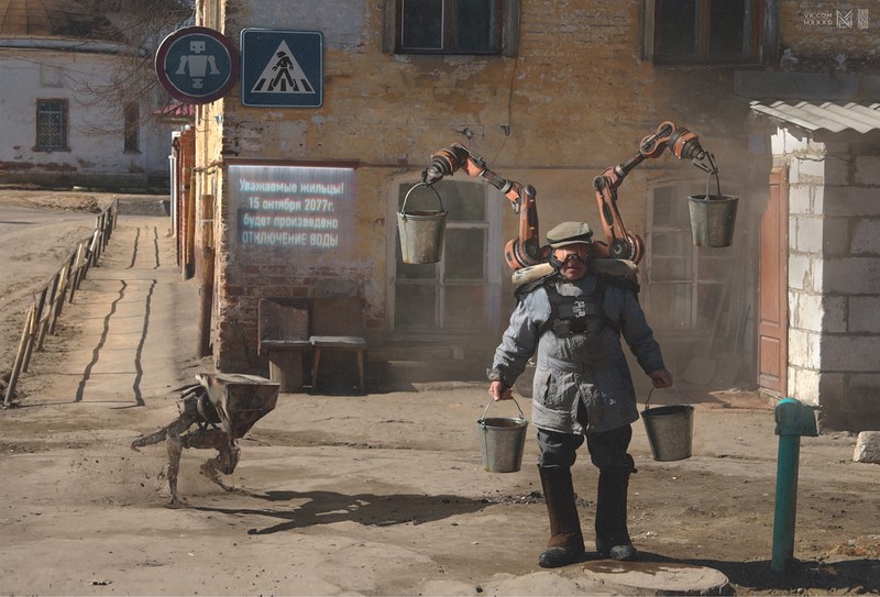 Taiteilija Evgeny Zubkov näkee Venäjän tulevaisuuden olevan hyvin epätavallinen