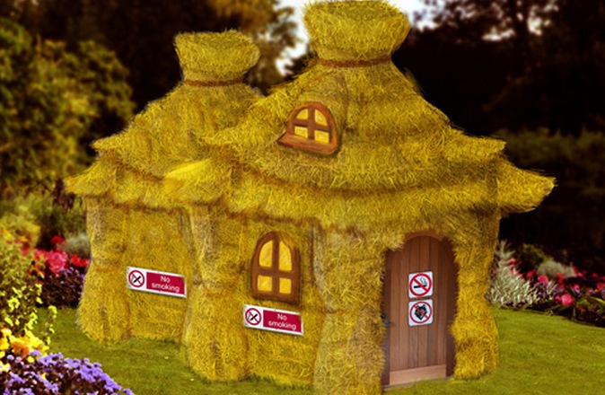 Ja olkikattoiset talot korvaavat kivitaloja ...