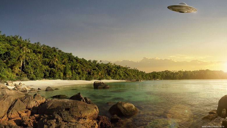 Alien-alus Meksikonlahden yli