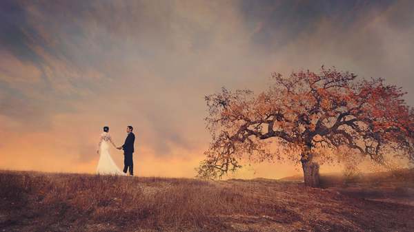 unelmakirja nähdäksesi itsesi naimisissa olevan naisen hääpuvussa 