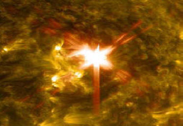 Enkelit parvi aurinkoon