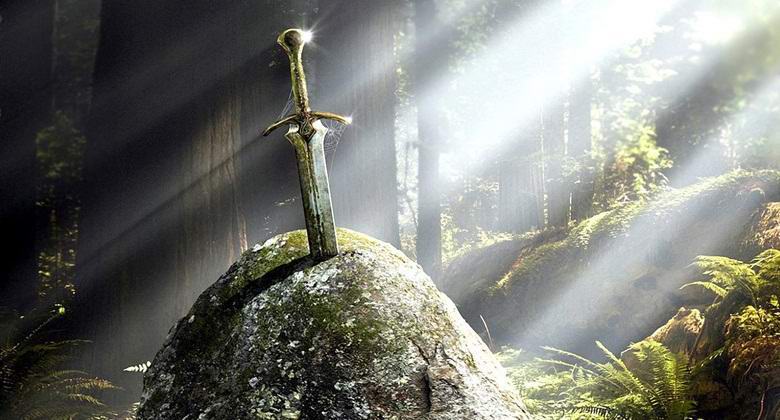 Pikkutyttö löysi myyttisen miekan Excaliburin?