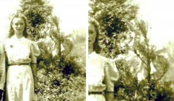 Vanhasta hääkuvasta löydetty haamu