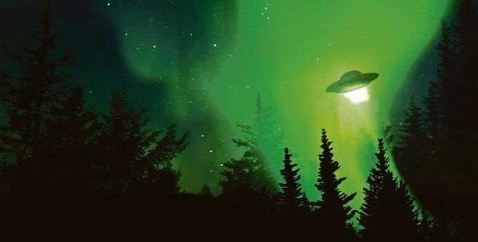 Vihreä UFO välähti Transbaikalian yli