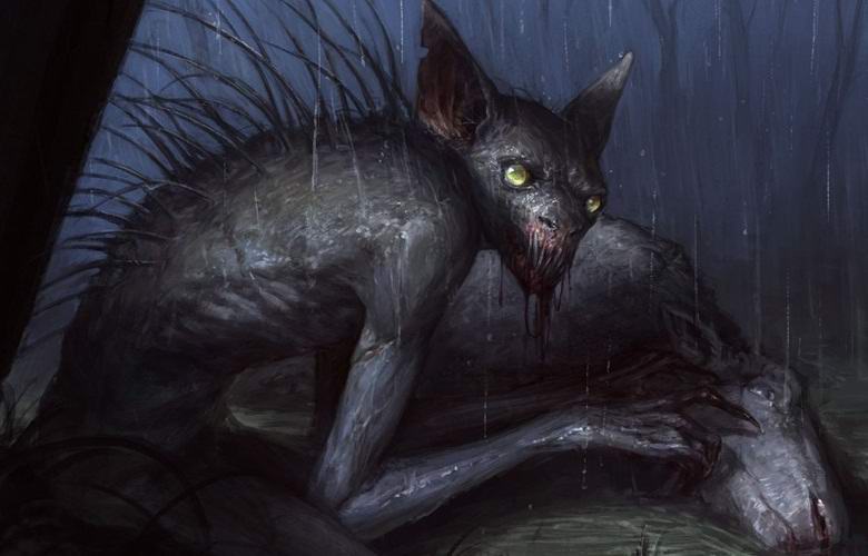 Tuntematon hirviö salaperäisesti nauttii lampaiden sisäpiirit Intiassa