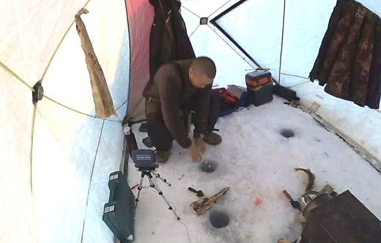 Hidas kalastaja tai onnellinen hauki