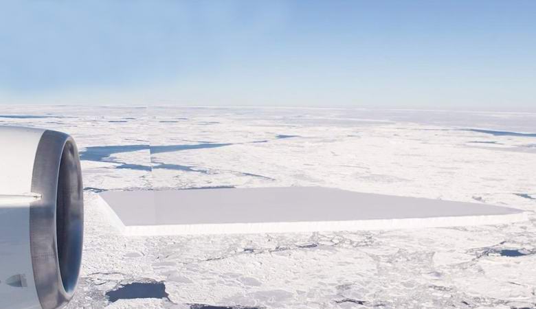 Uskomaton suorakulmainen jäävuori osoittautui totta, NASA vahvisti
