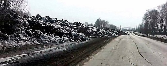 Maanvyöry Kemerovon alueella, vahingossa kuvattu videolle