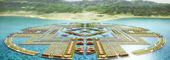 Ensimmäinen kelluva kaupunki - viidessä vuodessa