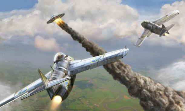 Puolalaiset lentäjät keskustelevat ufojen kanssa