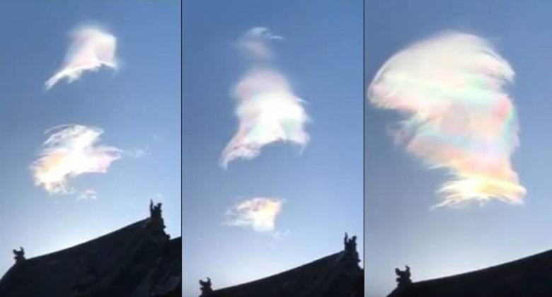 Hämmästyttävä pilvi yllättyi buddhalaisista.