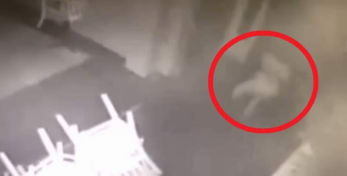 Tytön haamu pääsi valvontakameraan