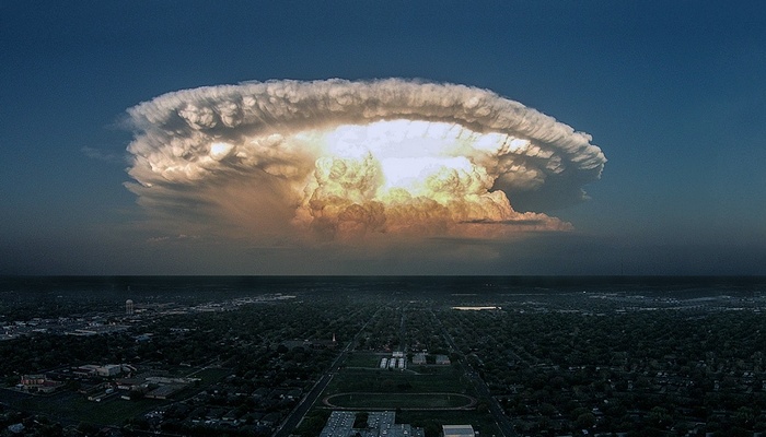 Radioaktiivinen räjähdys Euroopassa, joka on piilossa