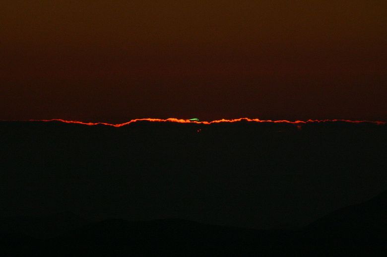 Harvinainen luonnonilmiö - vihreä säde