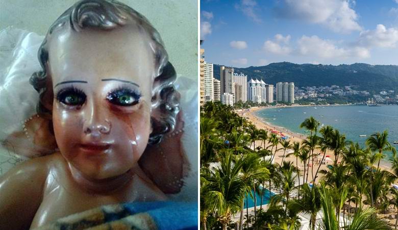 Vauva Kristuksen veistos