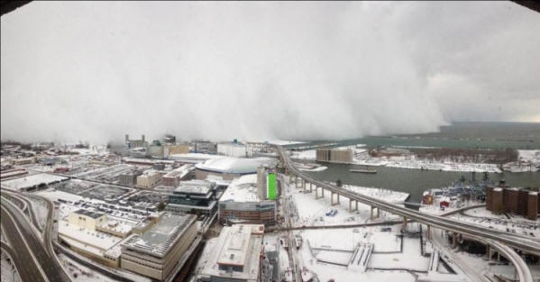 USA: n lumimyrskyn poikkeavuus, myrsky