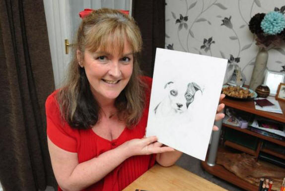 Lyö päätäni ja alkoi piirtää hyvin