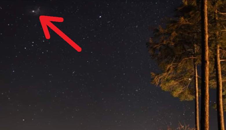 Hämmästyttävä UFO osui kameraan hitaasti