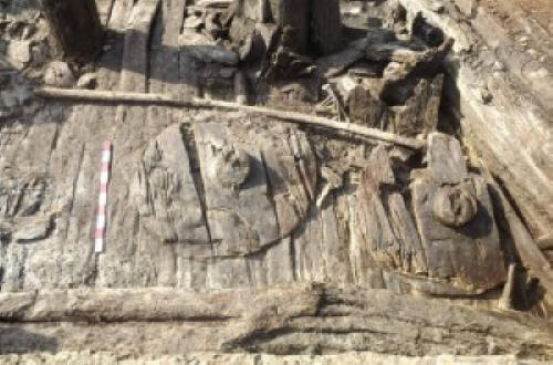 Georgian pronssikauden hautaamisesta löytyi vaunupyöriä. Kuva: Georgian Nationa lMuseum