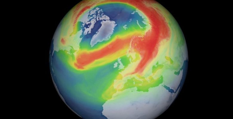 Arktisen alueen otsonikerrokseen ilmestyy epätavallisen suuri reikä 