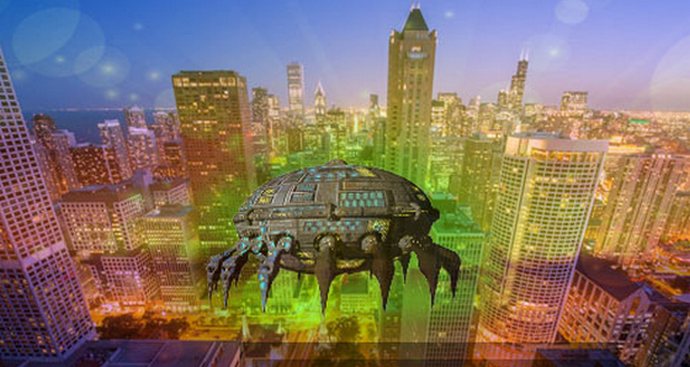 Varoitus: UFO taivaalla. Video