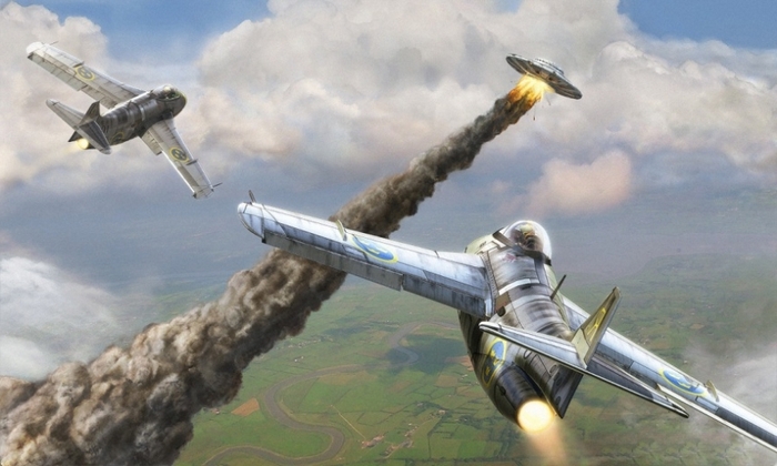 Sotilaslentokoneet eivät voi kilpailla muukalaisten ajoneuvojen kanssa