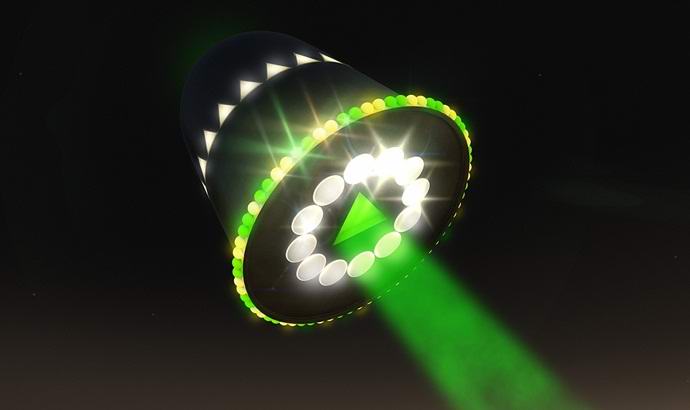 Kanadan vihreä UFO osoitti ihmisten kasvoja